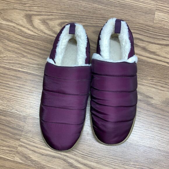 Vionic Tranquil Cozy Lined Supportive Slipper Purple Plum Walking Sole Size 9 - Picture 6 of 9